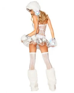 JValentine Faux Fur Legwarmers White