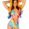 JValentine Neon Cosmos Halter Romper