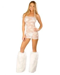 JValentine Lace Dress White CLOTHING