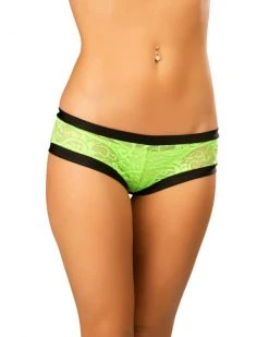 JValentine Sexy Lime Black Lace Short CLOTHING