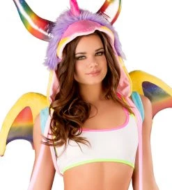 JValentine CLOTHING Basic Rainbow String Crop Top