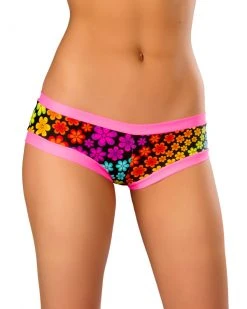 JValentine Basic Multicolor Daisy Booty Shorts