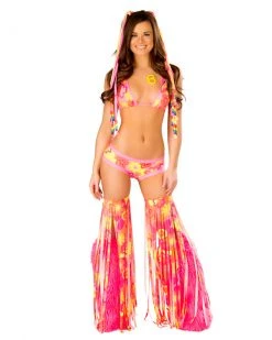 JValentine CLOTHING Basic Neon Flower Booty Shorts