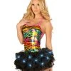 JValentine Fairy Light Up Black Tutu Rave Bottoms