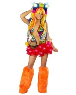 JValentine Plush Monkey Pack Rave Accessories