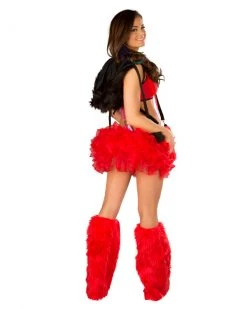 JValentine Rave Bottoms Suspender Red Tutu