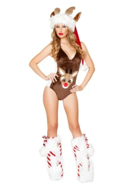 JValentine Cute Rudolph Christmas Romper