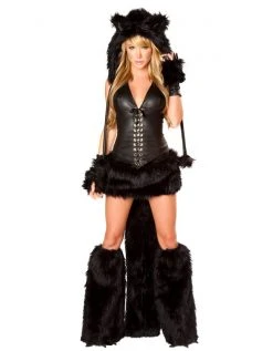 JValentine Black Cat Claw Legwarmers Rave Leg Warmers & Wraps