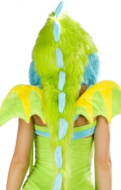 JValentine Rave Accessories Puff Dragon Deluxe Hood With Spikes