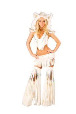 JValentine White Indian Top And Skirt Costume