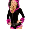 JValentine Pink Tiger Romper COSTUMES