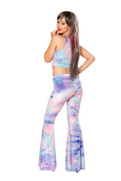 JValentine CLOTHING Cotton Kandi High Neck Velvet Crop Top