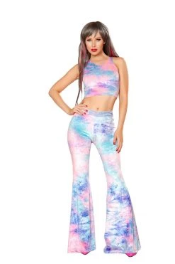JValentine CLOTHING Cotton Kandi High Neck Velvet Crop Top