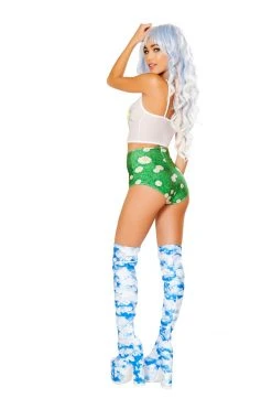 JValentine Daisies On Grass High-Waist Short