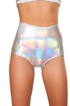 JValentine Hologram Foil High-Waist Short CLOTHING