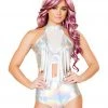 JValentine Hologram Foil High-Waist Short CLOTHING