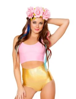 JValentine Gold Twinkle High-Waist Short CLOTHING