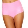 JValentine Baby Pink Solid High-Waist Shorts