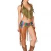 JValentine Green Forest Fringe Top CLOTHING