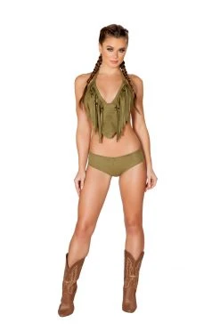 JValentine Green Forest Fringe Top CLOTHING