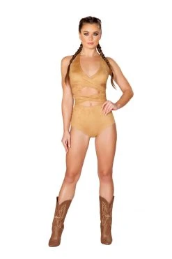 JValentine CLOTHING Desert Faux Suede High-Waist Short