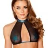 JValentine Black Opal Festival Mesh Halter Top CLOTHING