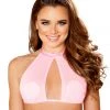 JValentine Pink Mermaid Mesh Halter Top