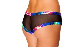 JValentine Black Rainbow Lightning Mesh Hot Short