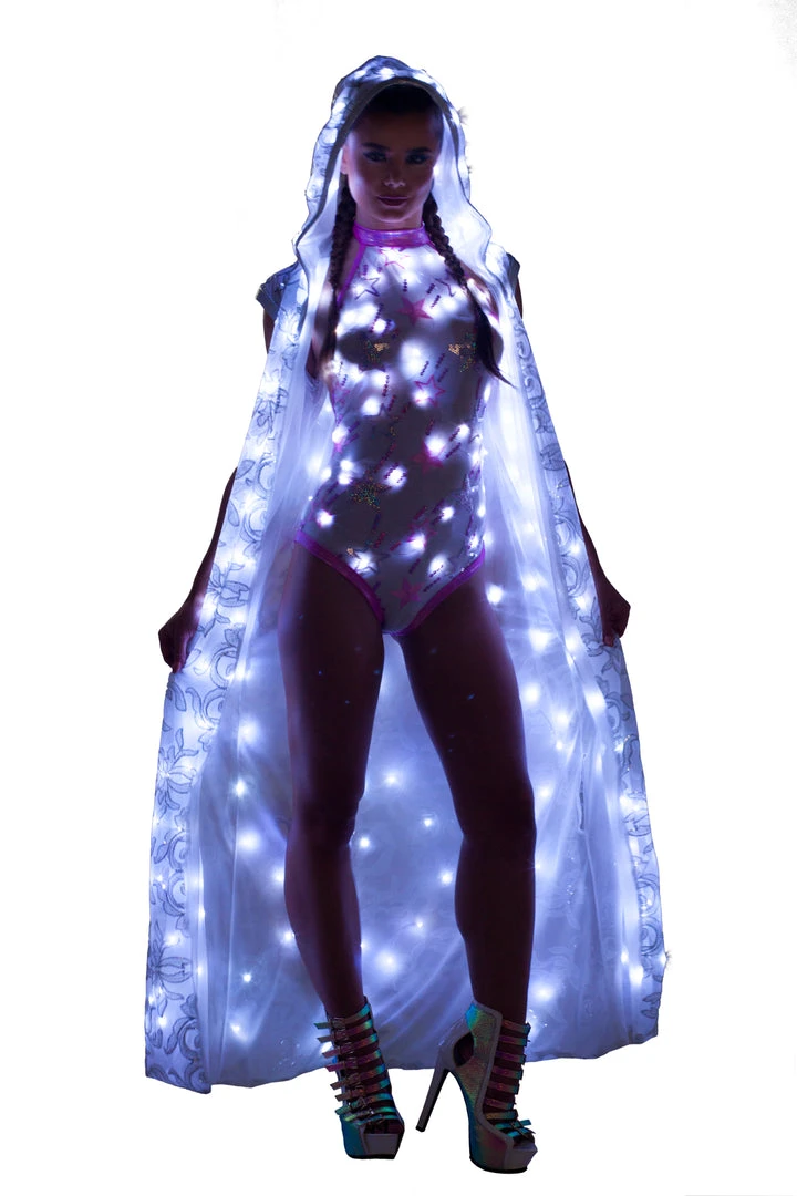 Girlielingerie.com Pink Shooting Star Light-Up Mesh Bodysuit 6 Girlielingerie.com Pink Shooting Star Light-Up Mesh Bodysuit