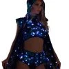 JValentine CLOTHING Aurora Sequin Light Up Crop Top