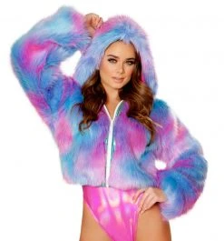 JValentine Cotton Kandy Fur Hooded Jacket