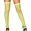 JValentine ACCESORIES Shred Net Neon Yellow Leggings