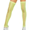 JValentine Net Neon Yellow Leggings ACCESORIES