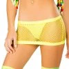 JValentine Net Neon Yellow Skirt