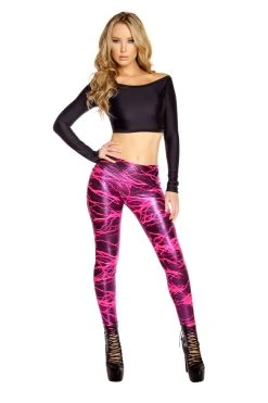 JValentine CLOTHING Electric Lighting Leggings